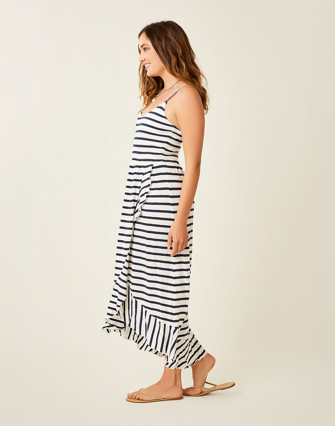 Nora Dress: Navy Mali Stripe - FINAL SALE
