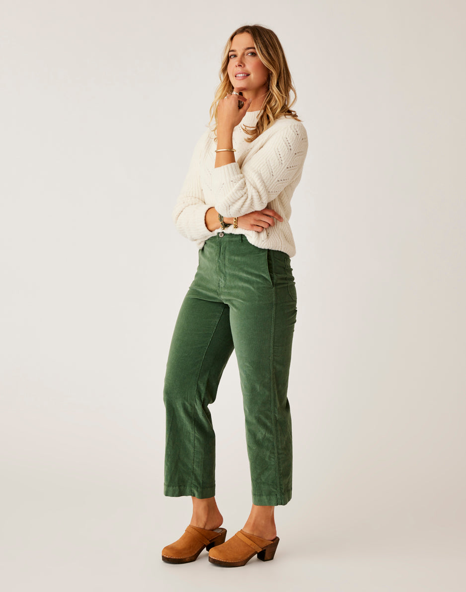 Rex Wide Leg: Cilantro