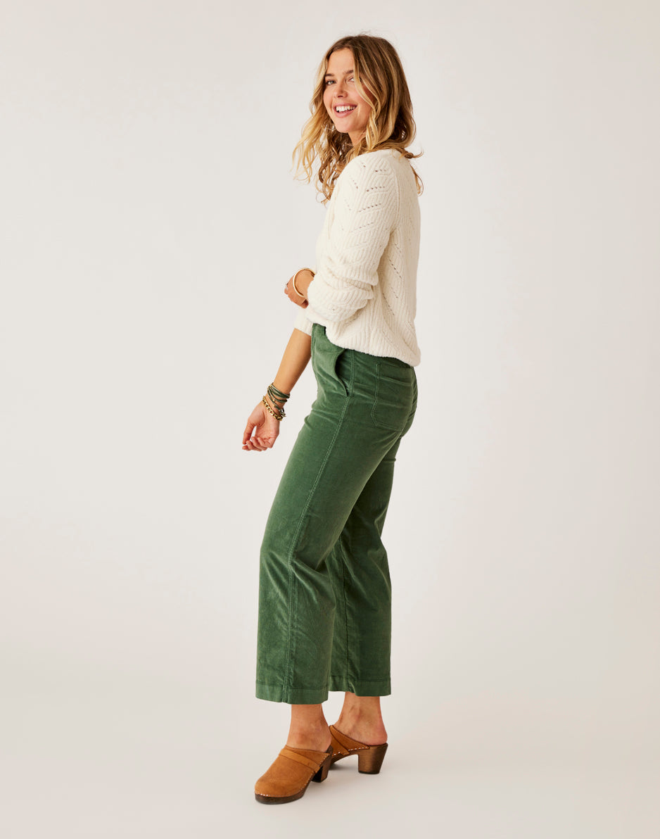 Rex Wide Leg: Cilantro