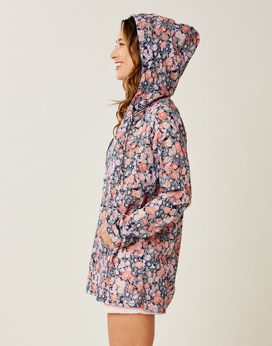 Harper Hoodie: Navy Poppy - FINAL SALE