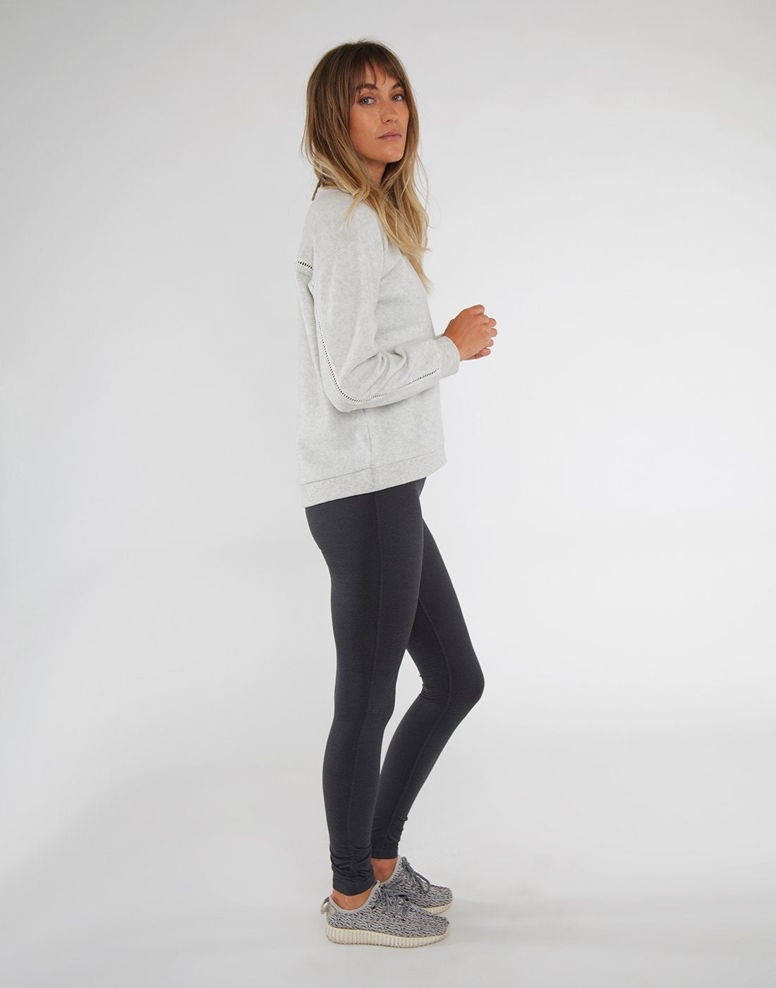 Ruby Crewneck : Cloud Heather - FINAL SALE