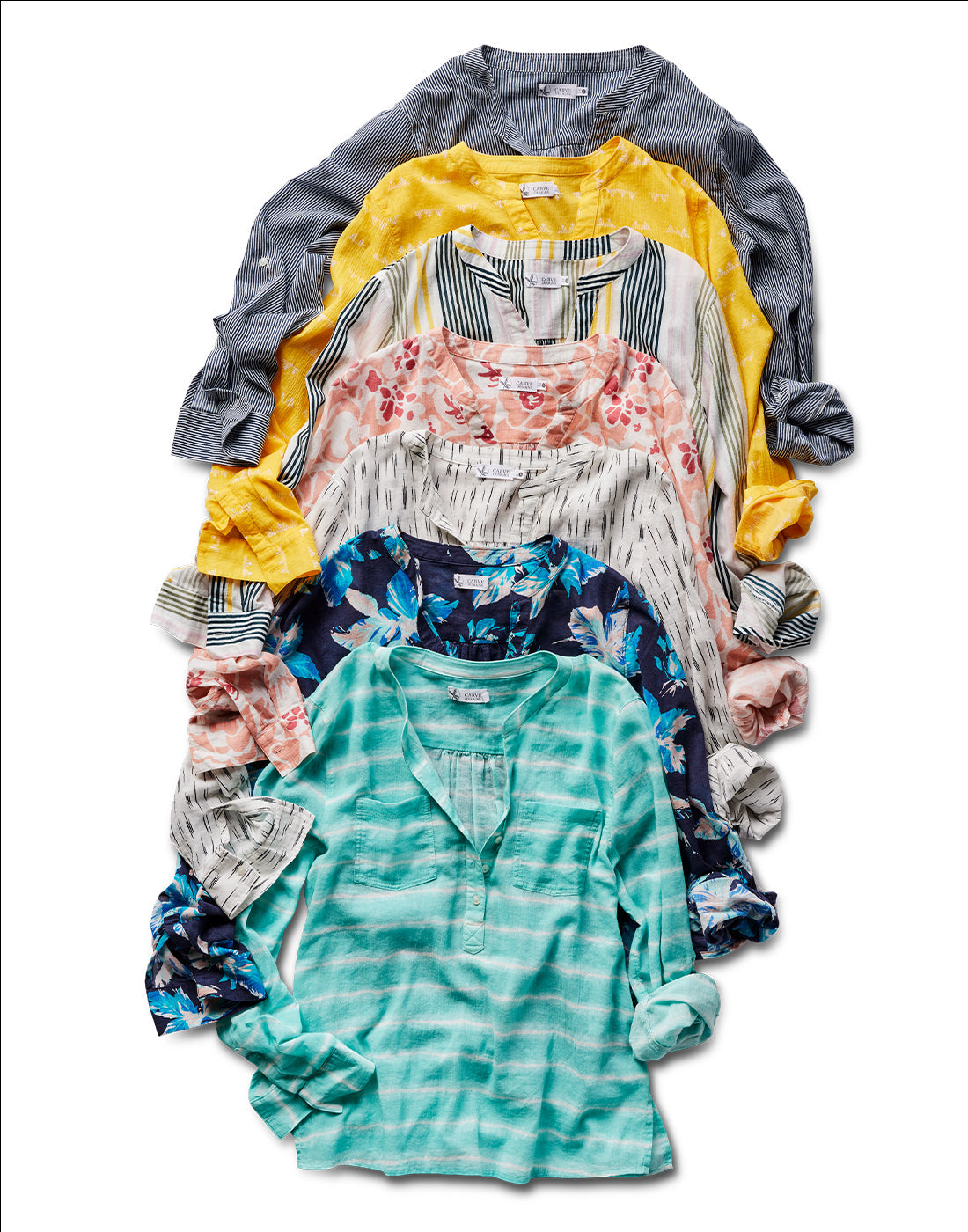 Dylan Gauze Shirt: Cloud Ikat - FINAL SALE