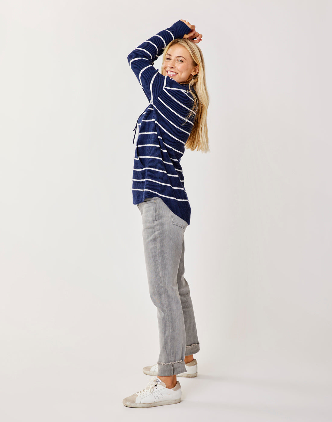 Carson Hi Rise Jean: Washed Grey