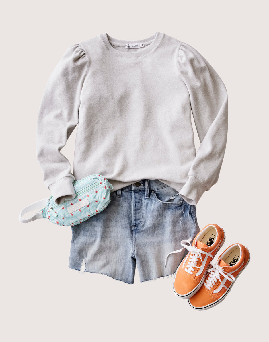 Naomi Sweatshirt: Light Grey Heather