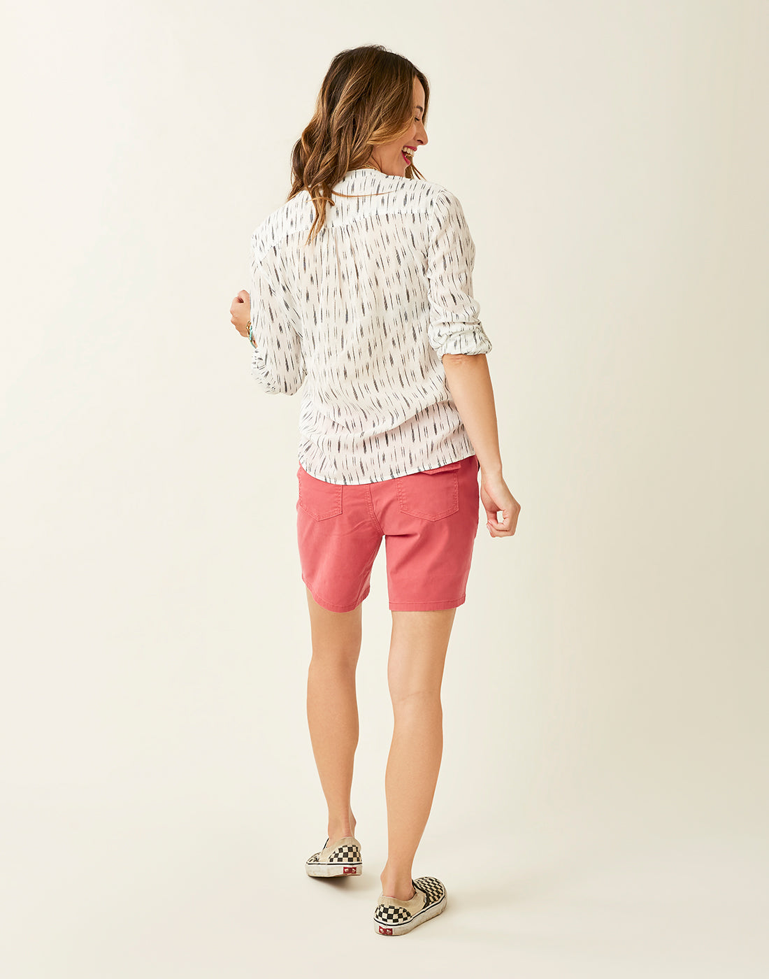 Dylan Gauze Shirt: Cloud Ikat - FINAL SALE